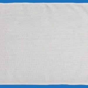 White Towel on a Blue Background
