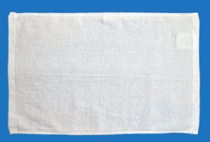 White Color Rally Towel Velour Sports Towel