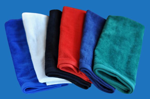 Display of Folded Hand Towels of Color Options