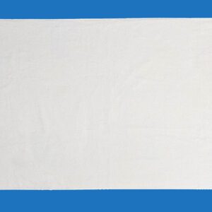 A Plain White Rectangular Shaped Towel