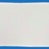 A White Towel Placed on a Blue Background