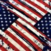 An American Flag Printed Bandana