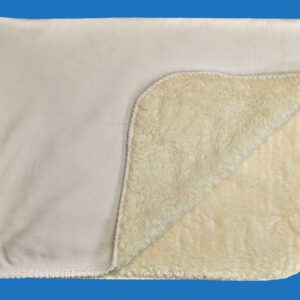A White Mink Sherpa Plush Baby Blanket