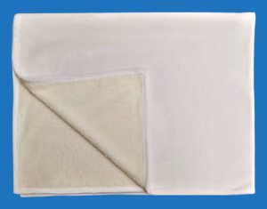 A White Premium Silk Touch Sherpa Blanket