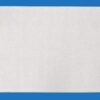 A White Towel With Hemming on Blue Background