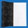 A White Towel With Black Color Detailing