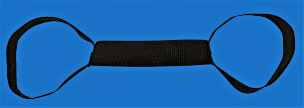 Black Elastic Carry Straps For Blankets and Towels
